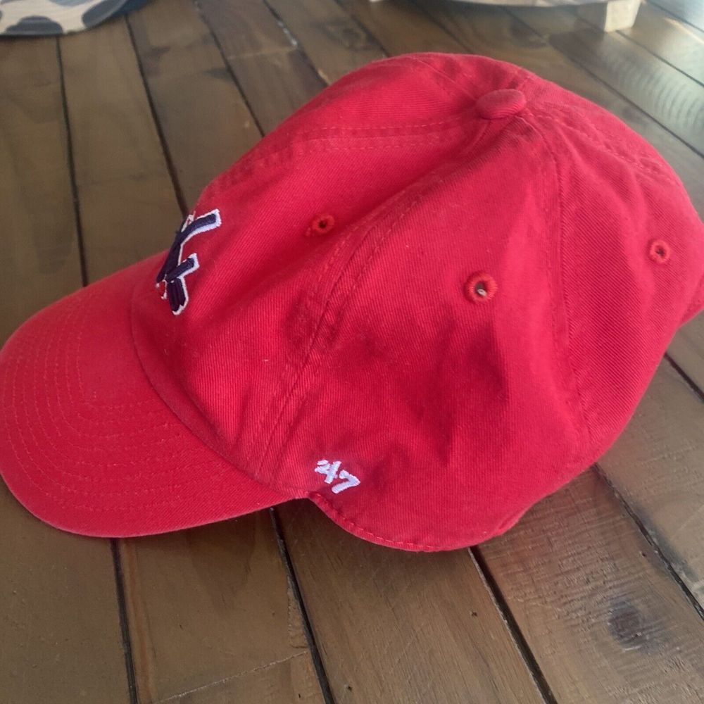 Washington Capitols Adjustable Hat Red Embroidered‎ '47 Brand Very Good - Picture 3 of 8